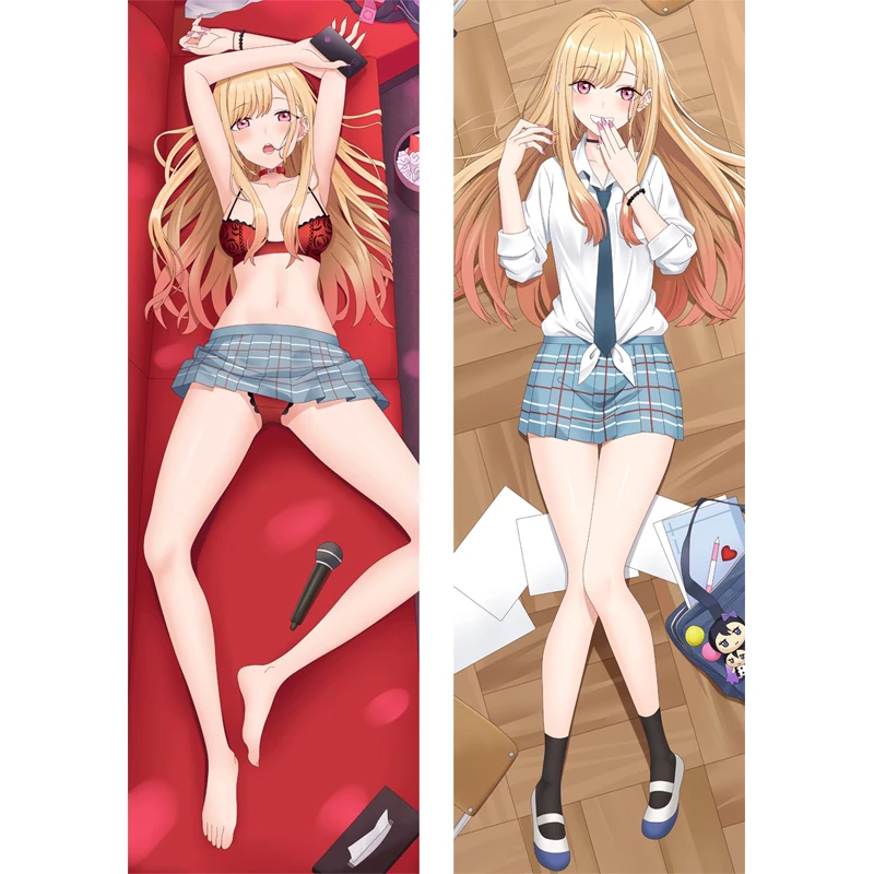 

Newly Design My Dress-Up Darling Marin Kitagawa Dakimakura Pillow Case Two Side Printed Pillowcase2