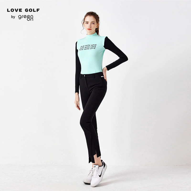 

2023 Golf Clothes Women's Golf Long-Sleeved Ice Silk Comfortable Korean Slim Fashion Breathable Sports Casual Cute Lady'sT-shirt
