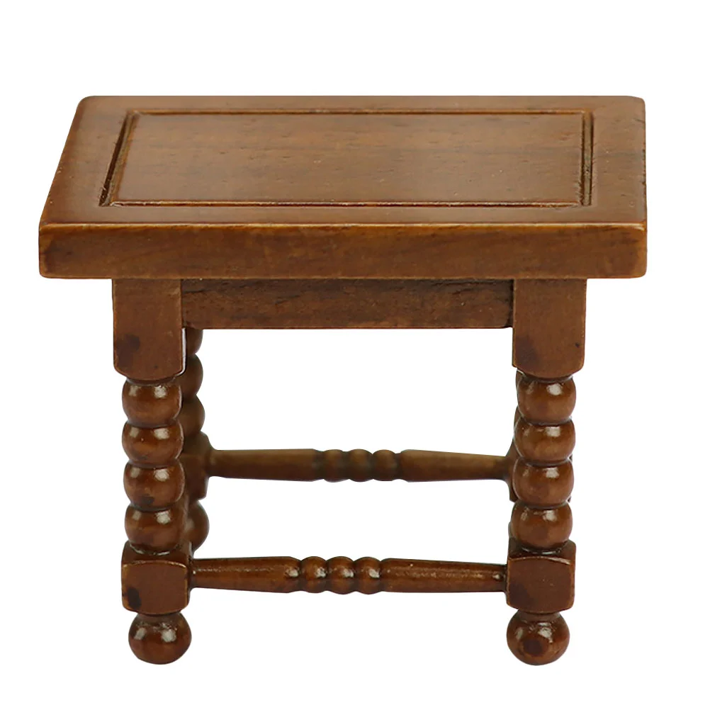 

Модель стула бордового цвета, аксессуары для небольшого дома, украшение для бокового стола из массива дерева, мини-кофейный чай