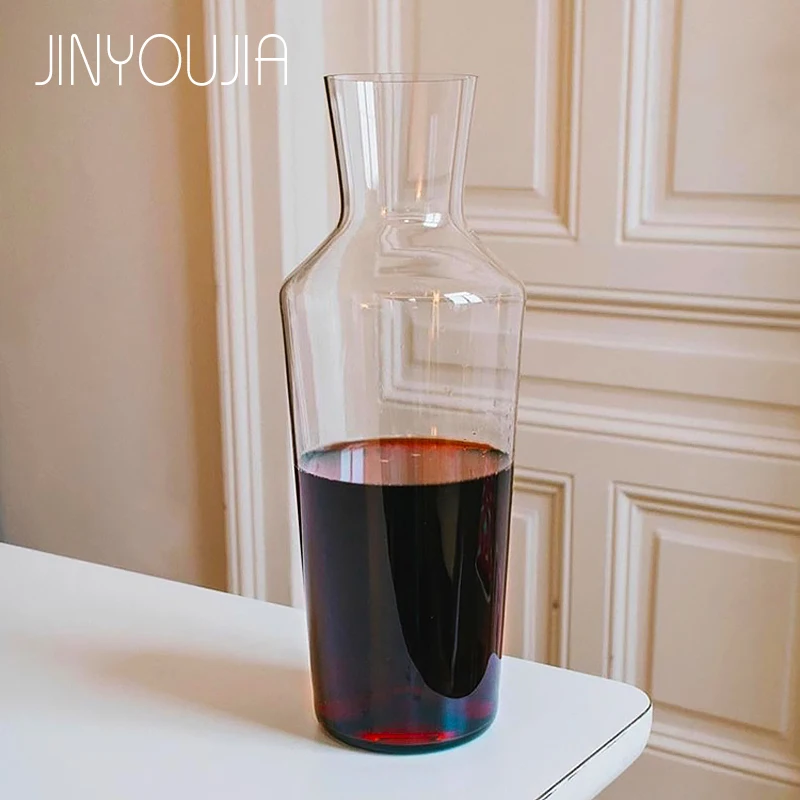 Фото Декантер для вина JINYOUJIA 820 мл, премиум-качество, из хрустального стекла ручной работы, безупречный, в стиле Zalto, для белого вина №1