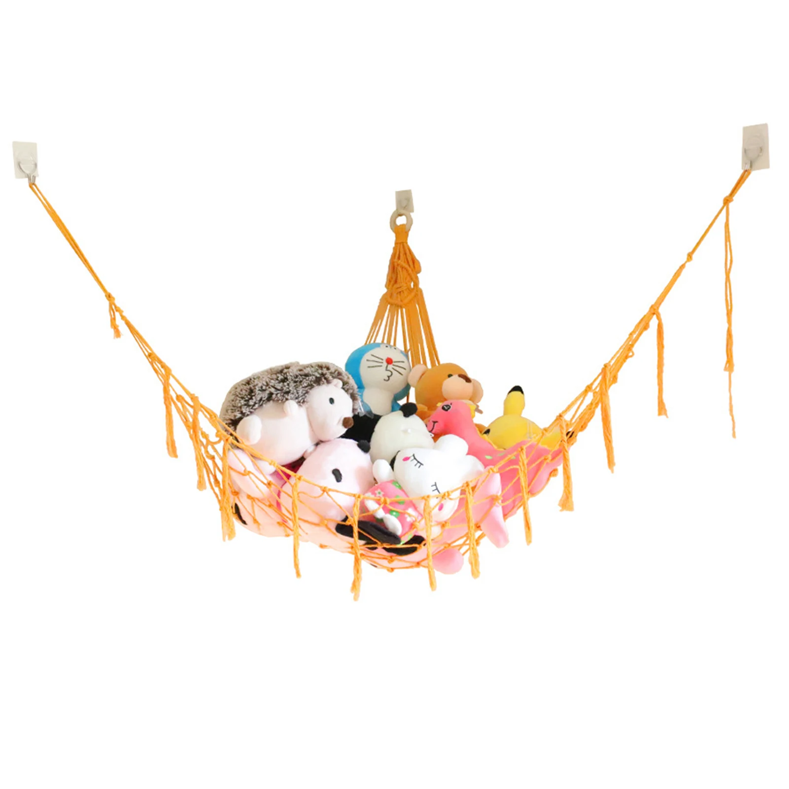 

Bohemian Stuffed Animal Hammock Toy Storage Hammock Net Rip-Resistant Mesh Toy Net Organizer Nursery And Playroom Plush Toy