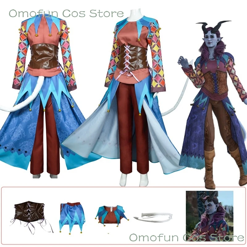 Игра BG3 Alfira косплей Baldur's Gate 3 костюм для косплея женская униформа вечерние