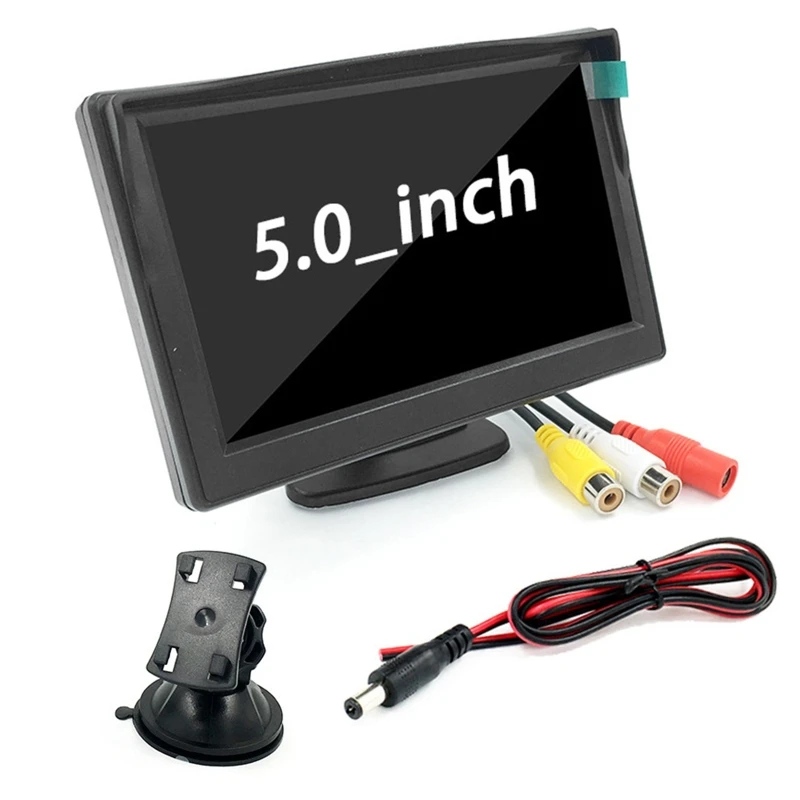 

Rear View Backup-Assist Camera Wide Degree 5 inch TFT LCD Parking Assistance Wide Angle Reverse Camera Reversing Monitor