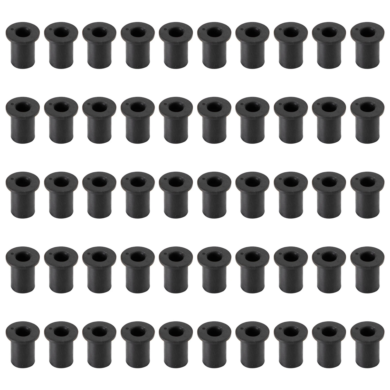 

Artudatech 50 X SCREEN & FAIRING RUBBER WELL NUT For M5 BRASS WELLNUTS 5MM MOTORCYCLE BIKE Motor Parts