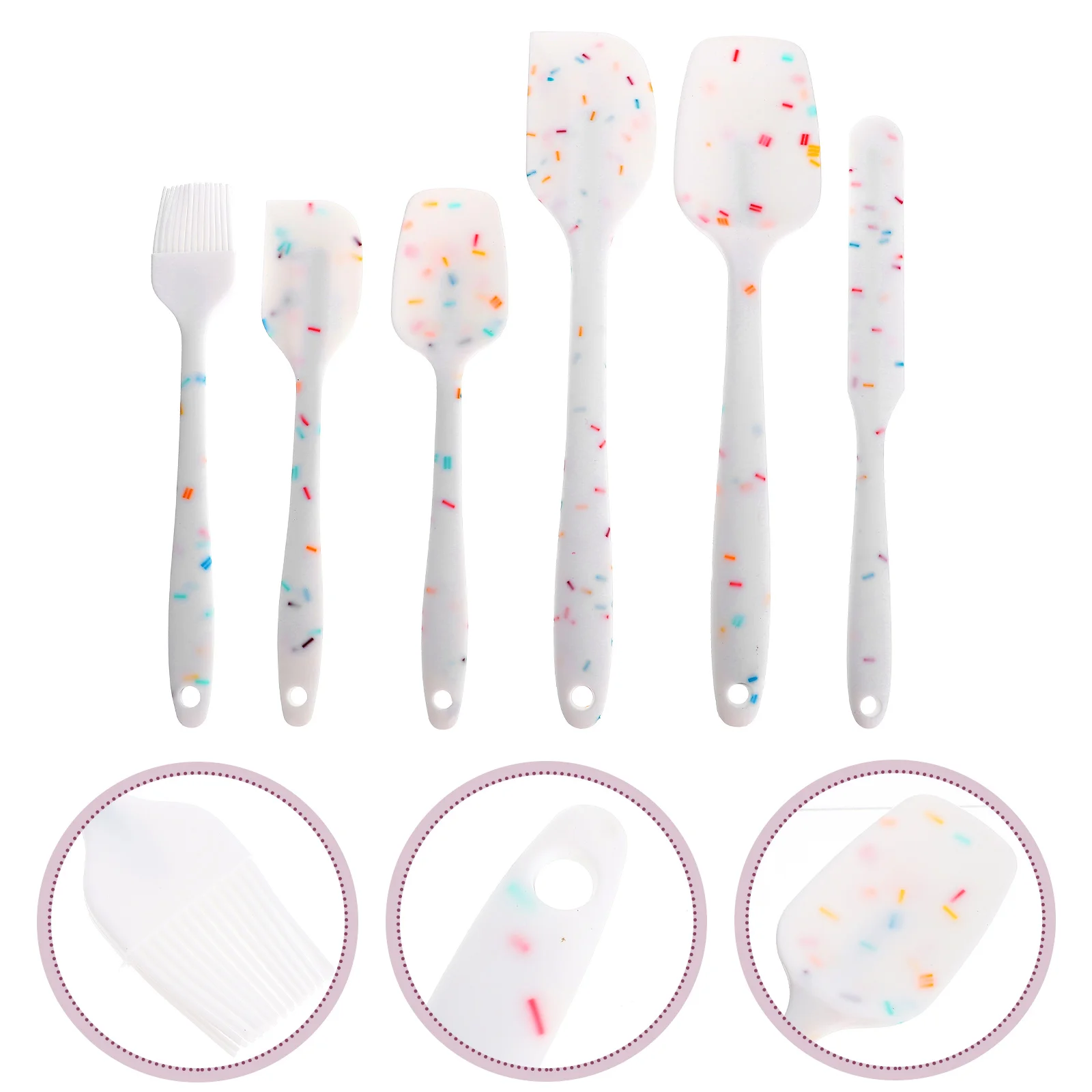 

Spatula Scraper Silicone Spatulas Butter Cream Cake Baking Peanut Mixing Rubber Spoon Spreader Pastry Kitchen Set Stick Non