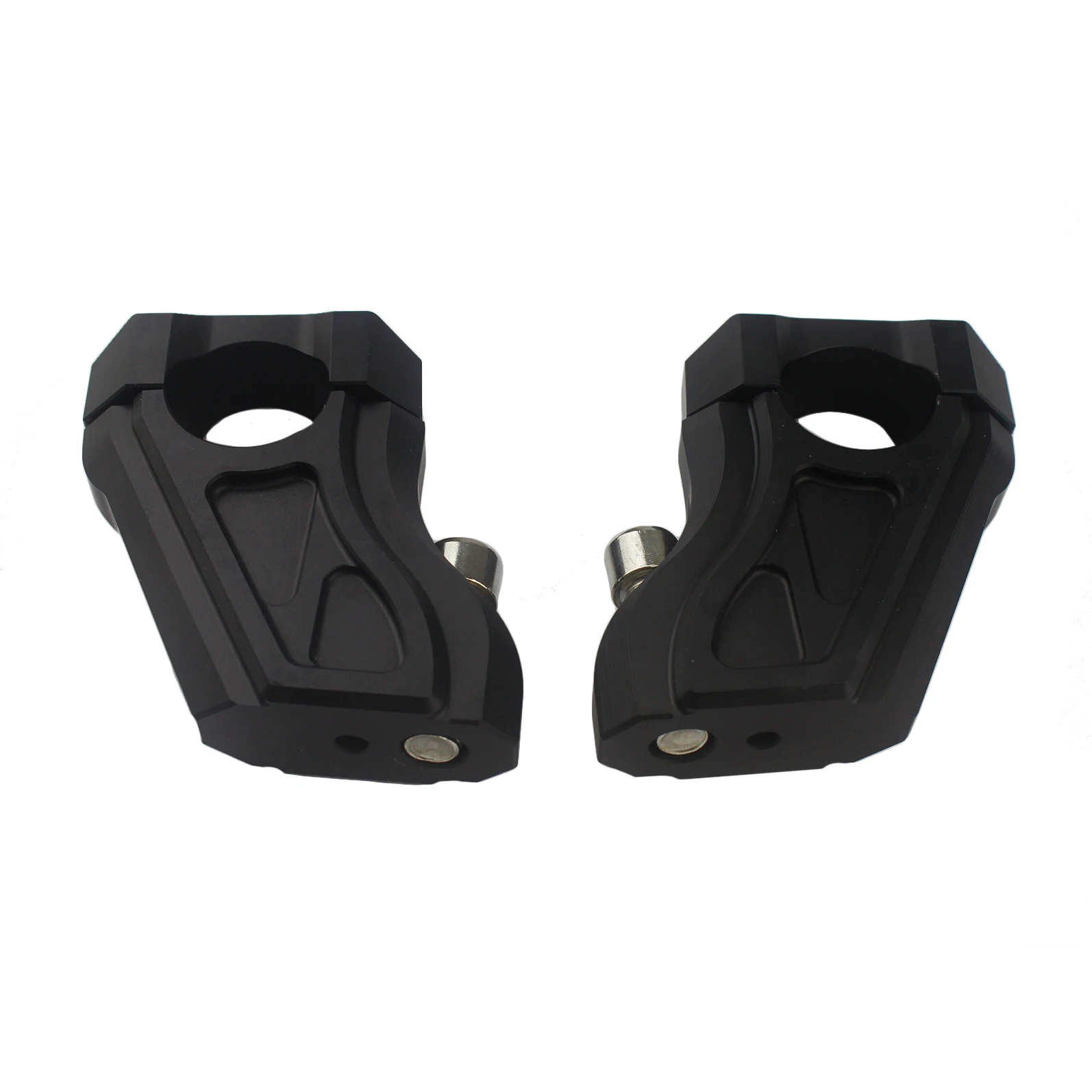 

1 Pair Motorcycle Handle Bar Adapters Handlebar Mount Extend Clamps