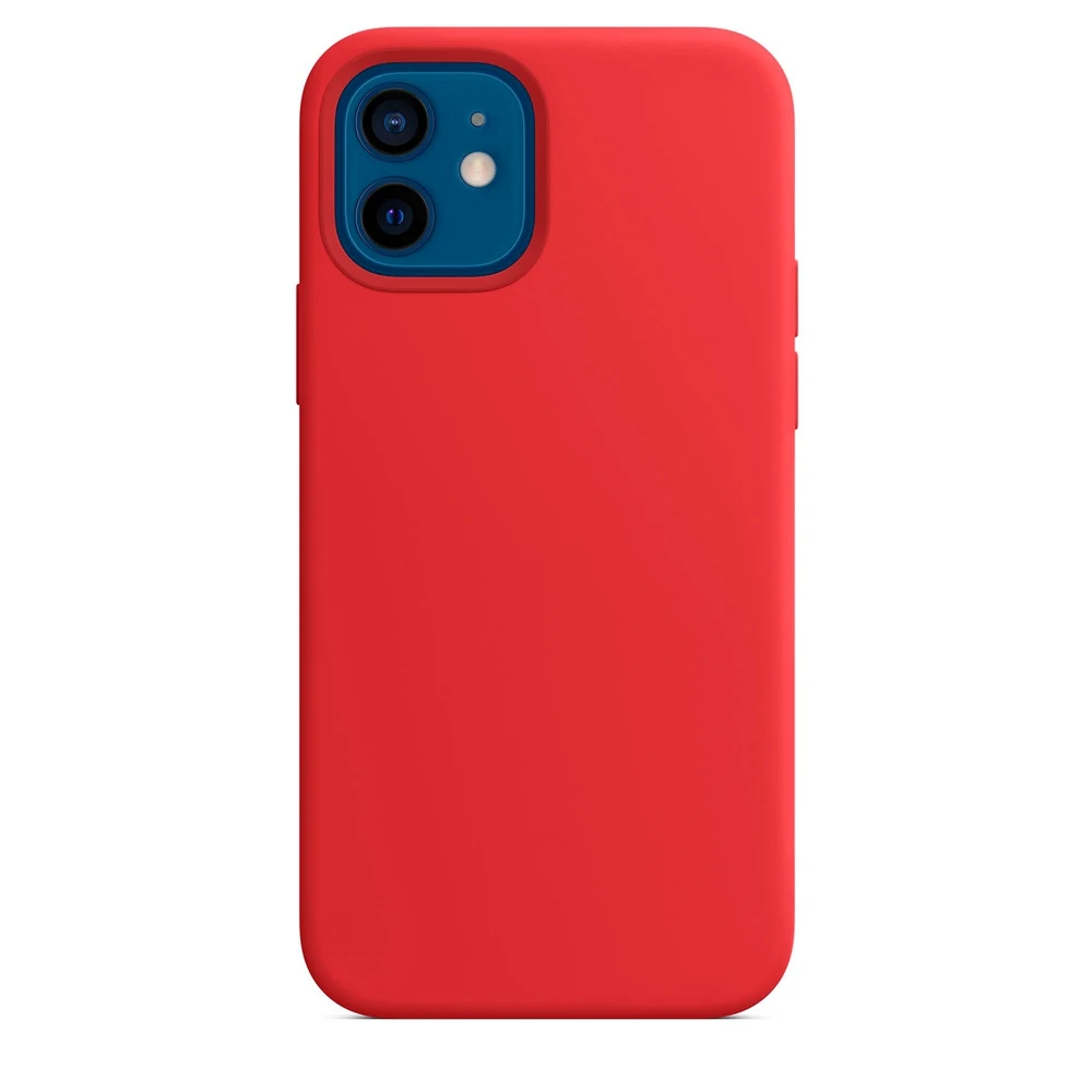 Силиконовый чехол Silicone Case для iPhone 12 Mini красный