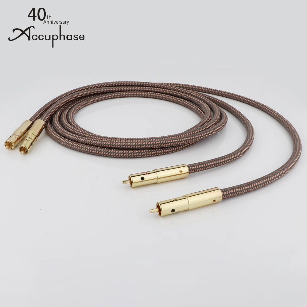 

Accuphase 40th Anniversary Edition OCC Чистый медный RCA аудио кабель hifi Межблочный Аудио кабель RCA разъем для усилитель CD amp