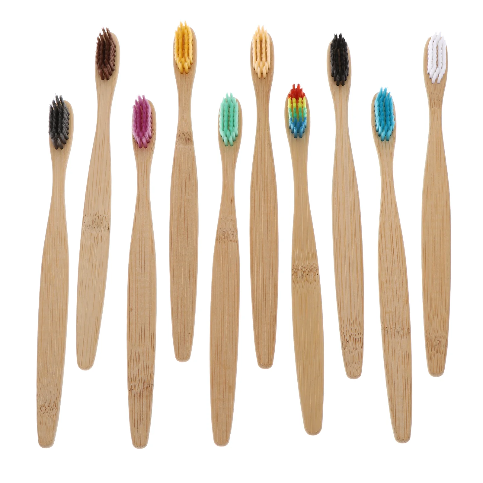 

10Pcs Practical Durable Simple Convenient Creative Homestay Toothbrushes for Adults