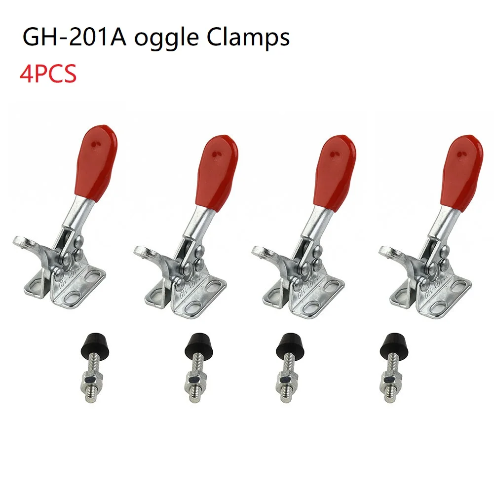 

GH-201A Woodwork Lever Clamp Horizontal Toggle Clamp Quick-Release Workbench Clamping Fixtures For Woodworking Carpentry Tools