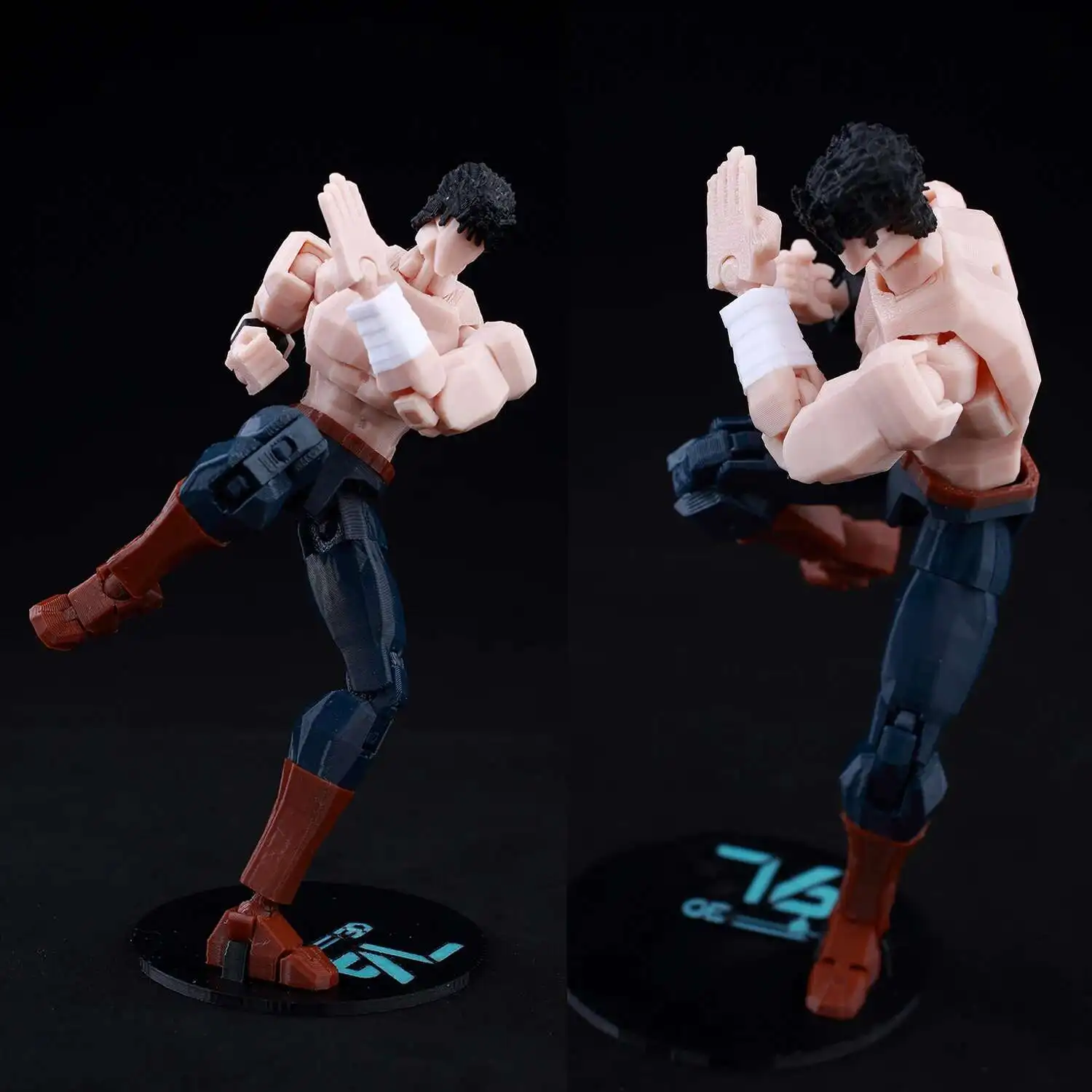 Фигурка Kenshiro без рубашки с принтом 9L3D, многошарнирная позаковая аниме-модель, кулак Северной звезды (art.: 3920cc308d87f) - 3920cc308d87f