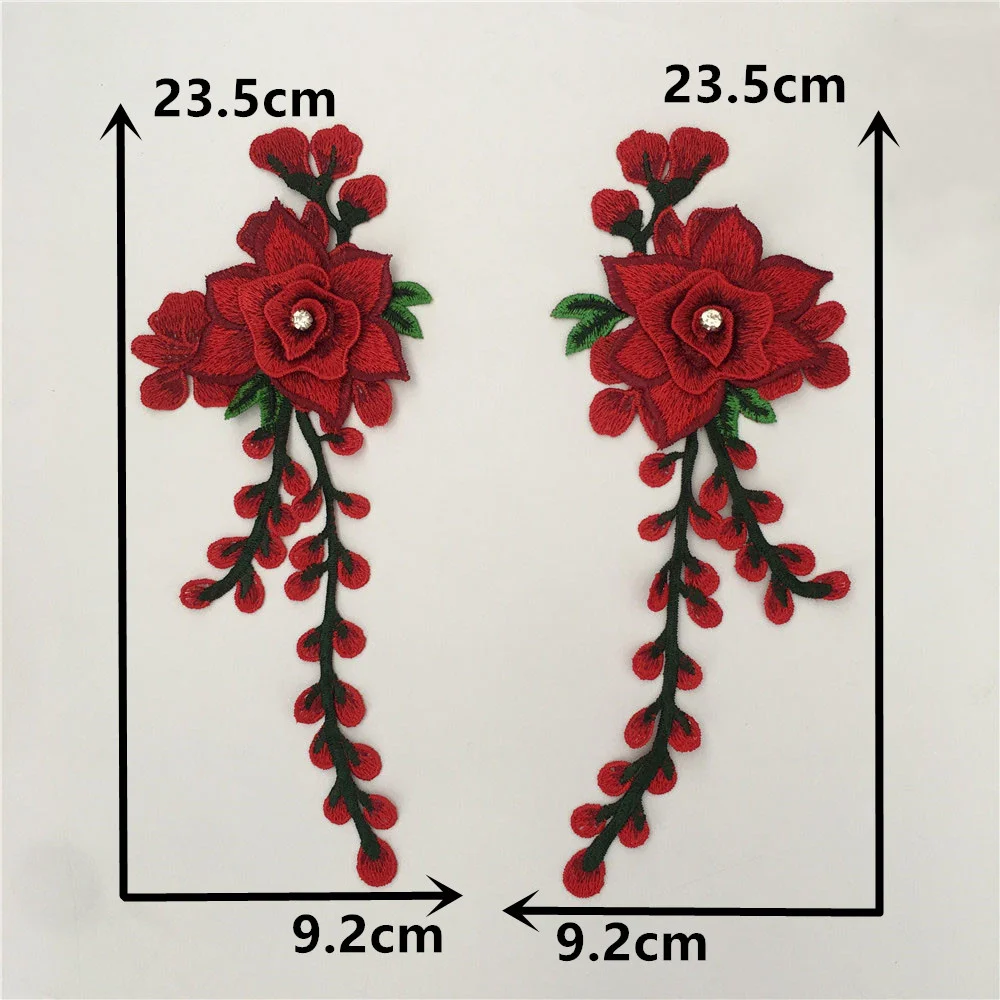 Fashion DIY handmade sewing corsage to flower embroidery medium orchid patch cheongsam dress costume clothing accessories