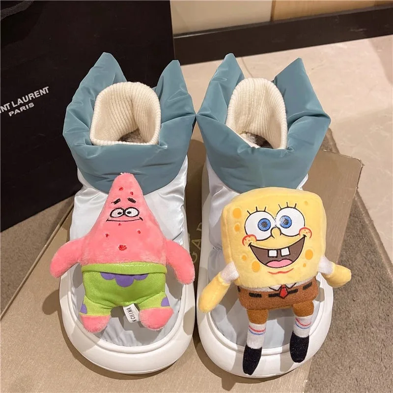 Губка Боб Квадратные штаны Кукла Патрик Стар Хлопковая обувь Женская