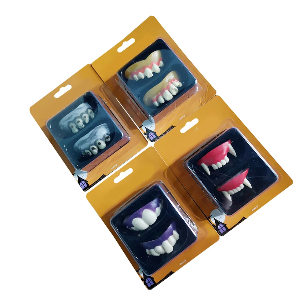 

Teeth Vampirezombie Costume Cosplay Fangsdenture Dentures Fake Prank Adults Werewolf Favors Accessories Props False Horrific