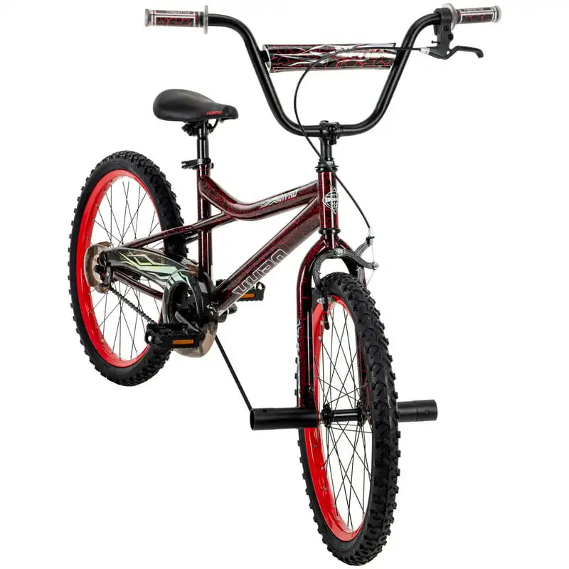 

BMX-Style Boys Bike for Kids, / Black Crackle