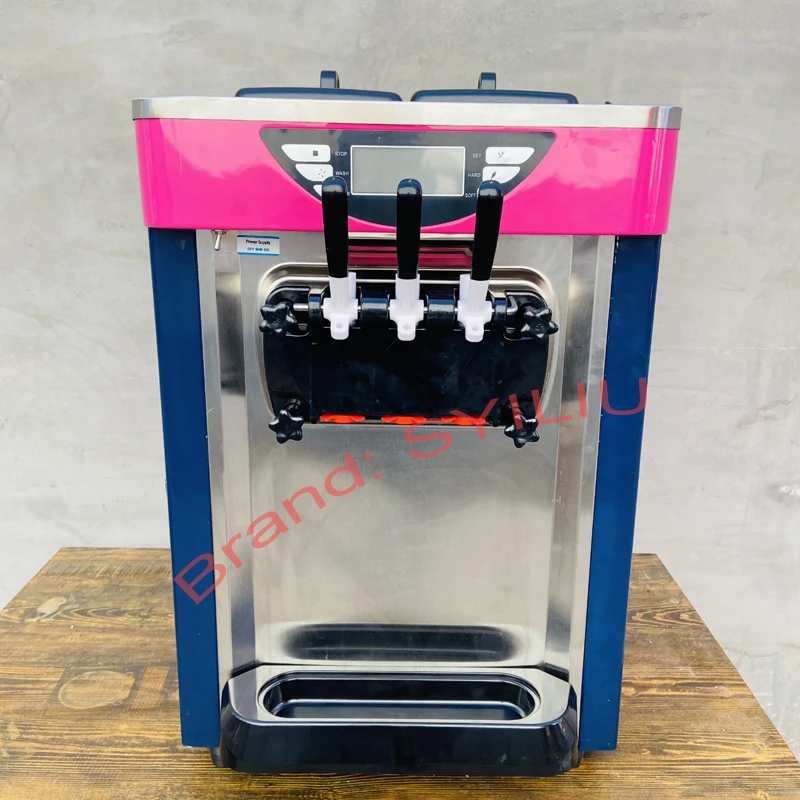 

Fully Automatic Soft Ice Cream Machine Small Freezing Equipment Commercial Air-Cooled Ice Cream Machine Desktop Ice Cream