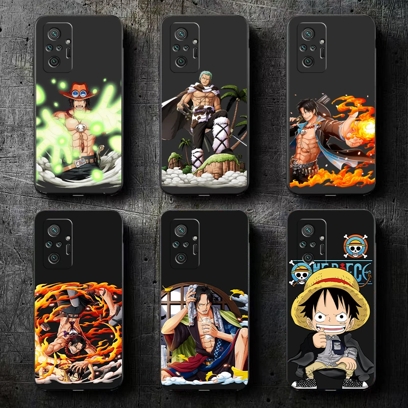 

ONE PIECE Monkey D. Luffy Phone Case For Xiaomi Redmi 7 7A 8 8A 8T 8 2021 9 9T 9A 9C 9S 7 8 9 Pro 5G Black Funda Carcasa Back