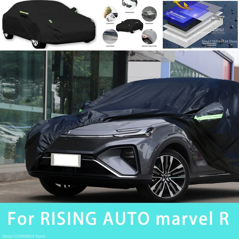 

For RISING AUTO marvel R Outdoor Protection Full Car Covers Snow Cover Sunshade Waterproof Dustproof Exterior Car accessories