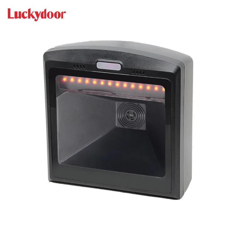 

Luckydoor K-928 High effective long range 2D Desktop hands free omni-directional barcode scanner