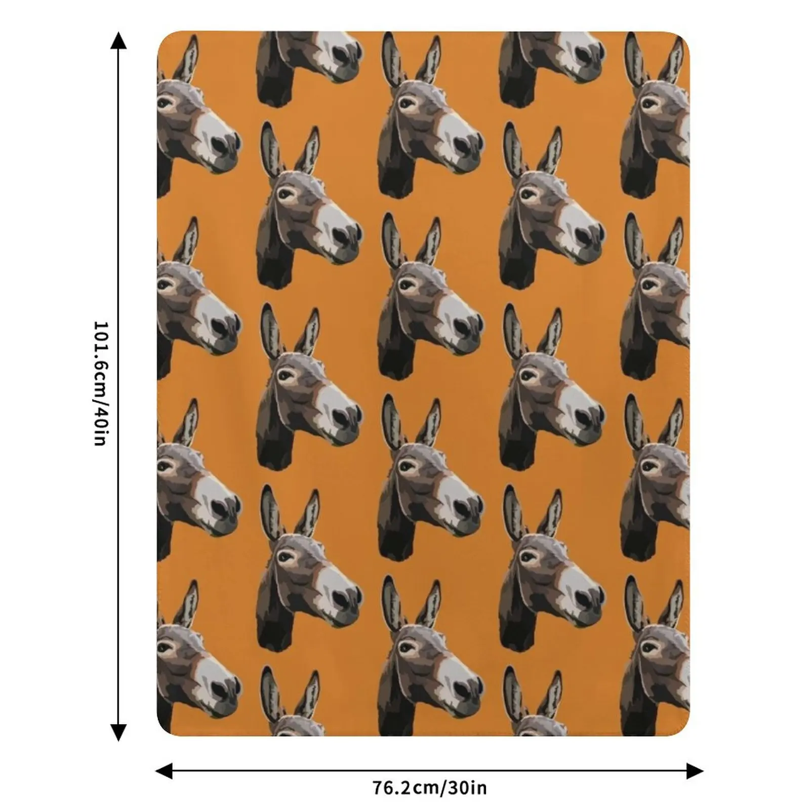 Плед D is for Donkey из фланелевого флиса, мягкий и теплый плед. (art.: 3920dc2eb57f8) - 3920dc2eb57f8