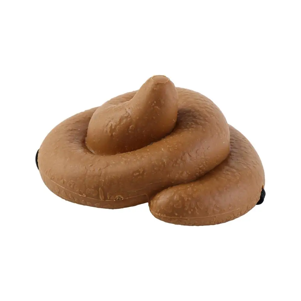 Headdress Poop Hat Fake PVC Realistic Turd Mischief Gadget Funny Simulation Gift