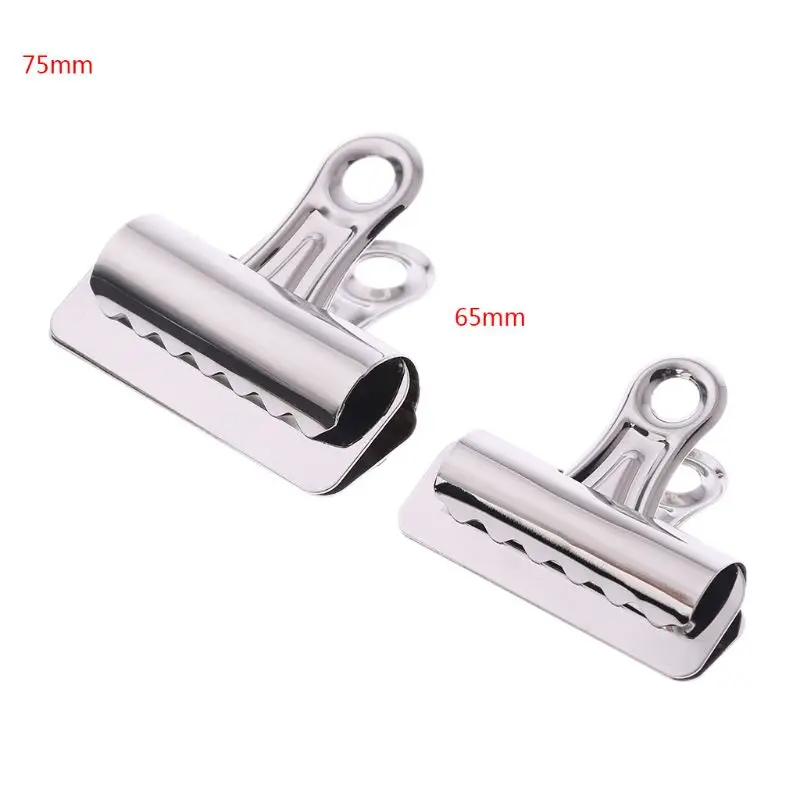 

Metal Bulldog Clips Paper Letter Document Ticket File Binder Grip Clip Clamp 65m