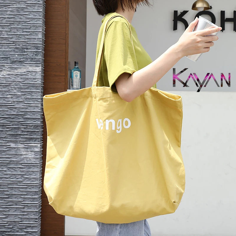

Causal Canvas Women Shoulder Bag Corduroy Large Capacity Tote Shopping Bag Print Korean Ladies Bag