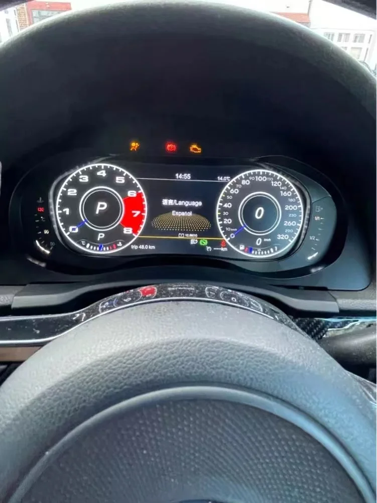 "Digital Dashboard Panel Virtual Instrument Cluster CockPit LCD