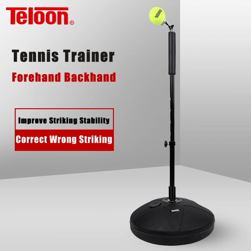 Teloon Tennis Trainer Tool Professional Topspin Practice Machine Portable Ball Training Beginner Equipment Tenis Accessories