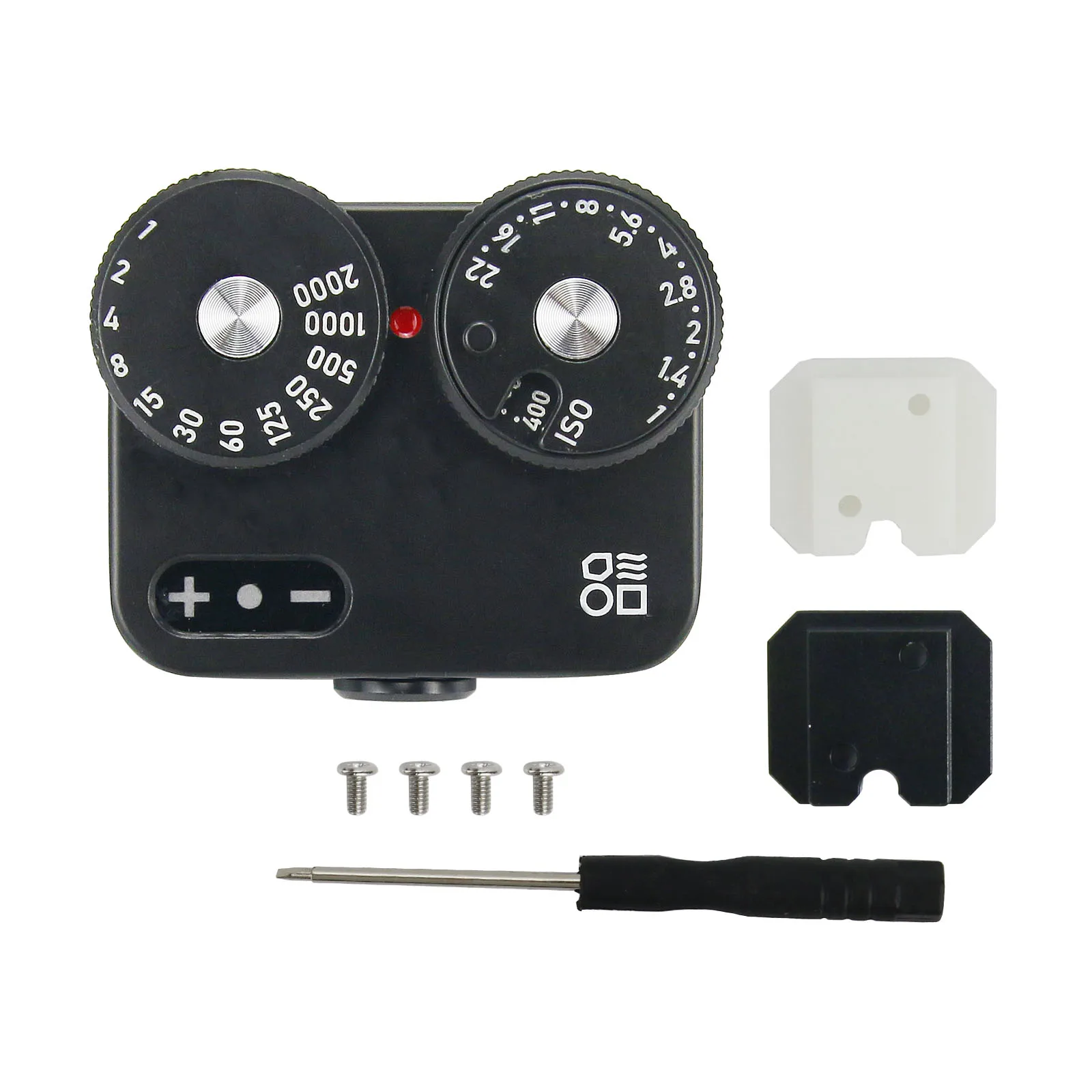 

Black/Silver DOOMO Meter D Hot Shoe Light Meter For Dual Lens Reflex Camera 120/135 RangeFinder Lei-ca