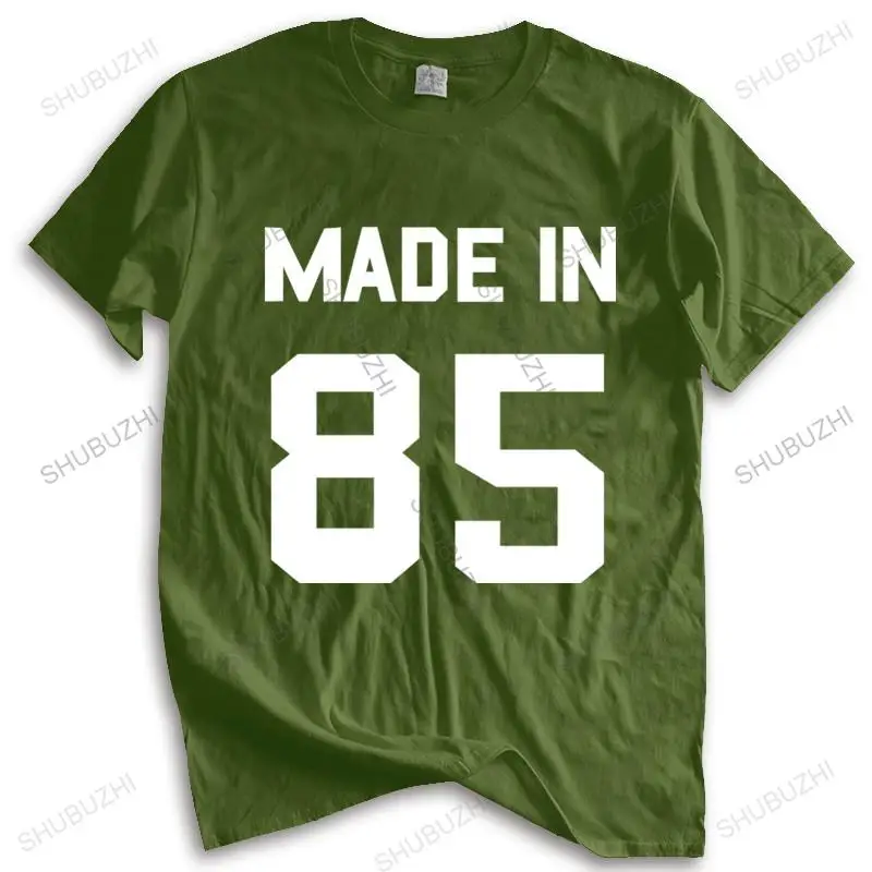 

Hot sale men brand t shirt summer cotton tshirt Made In '85 - Mens T-Shirt - 36st Birthday - Present - Gift -1985 drop shipping