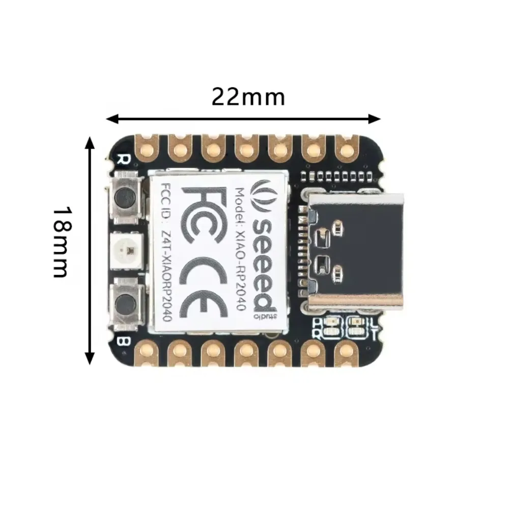 Фото 2 шт. Hott Seeeduino Seeed Studio XIAO RP2040 Модуль платы для разработки на базе чипа Raspberry Pi для Arduino/MicroPython/CircuitPython №4