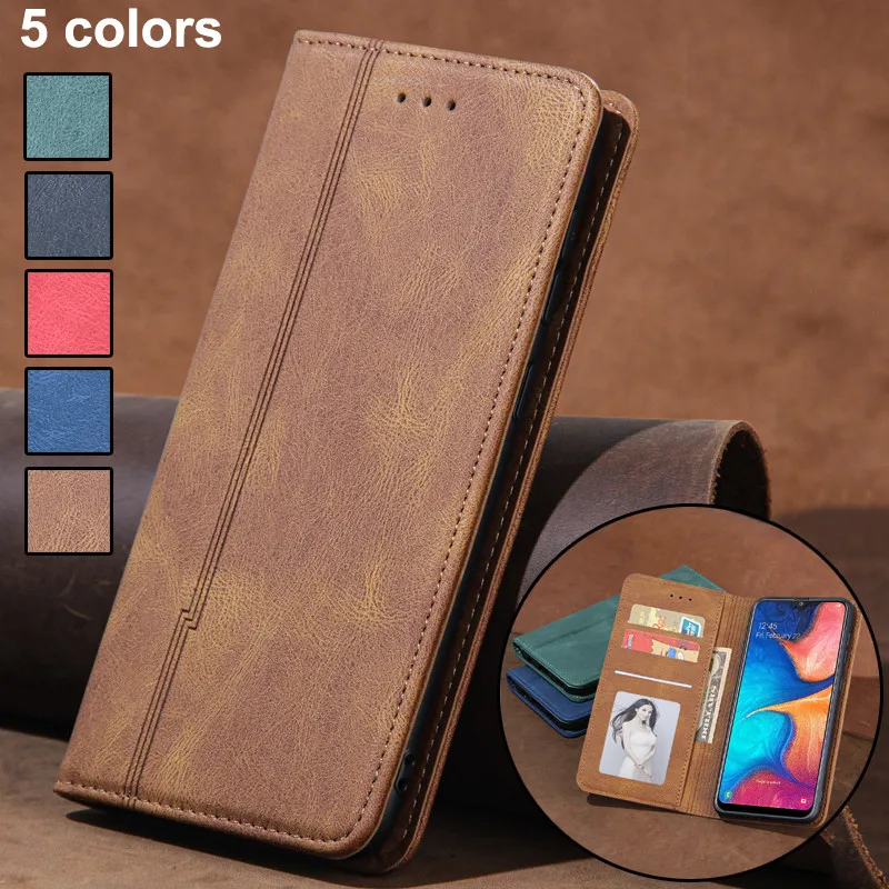 

Skin Wallet Phone Card Leather Flip Case For Samsung Galaxy S20 S21 Plus S10 Plus Note 20 Ultra Book Cover Coque Etui Hoesje