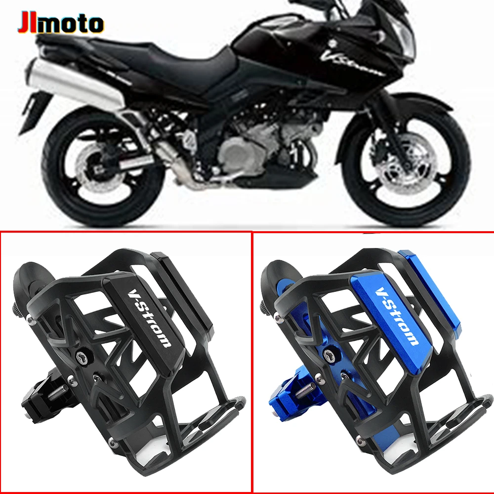 

For SUZUKI VSTROM DL 250 650 V-Strom 650/XT 1000XT Motorcycle New Beverage Water Bottle Drink Cup Holder Mount With Logo V-Strom