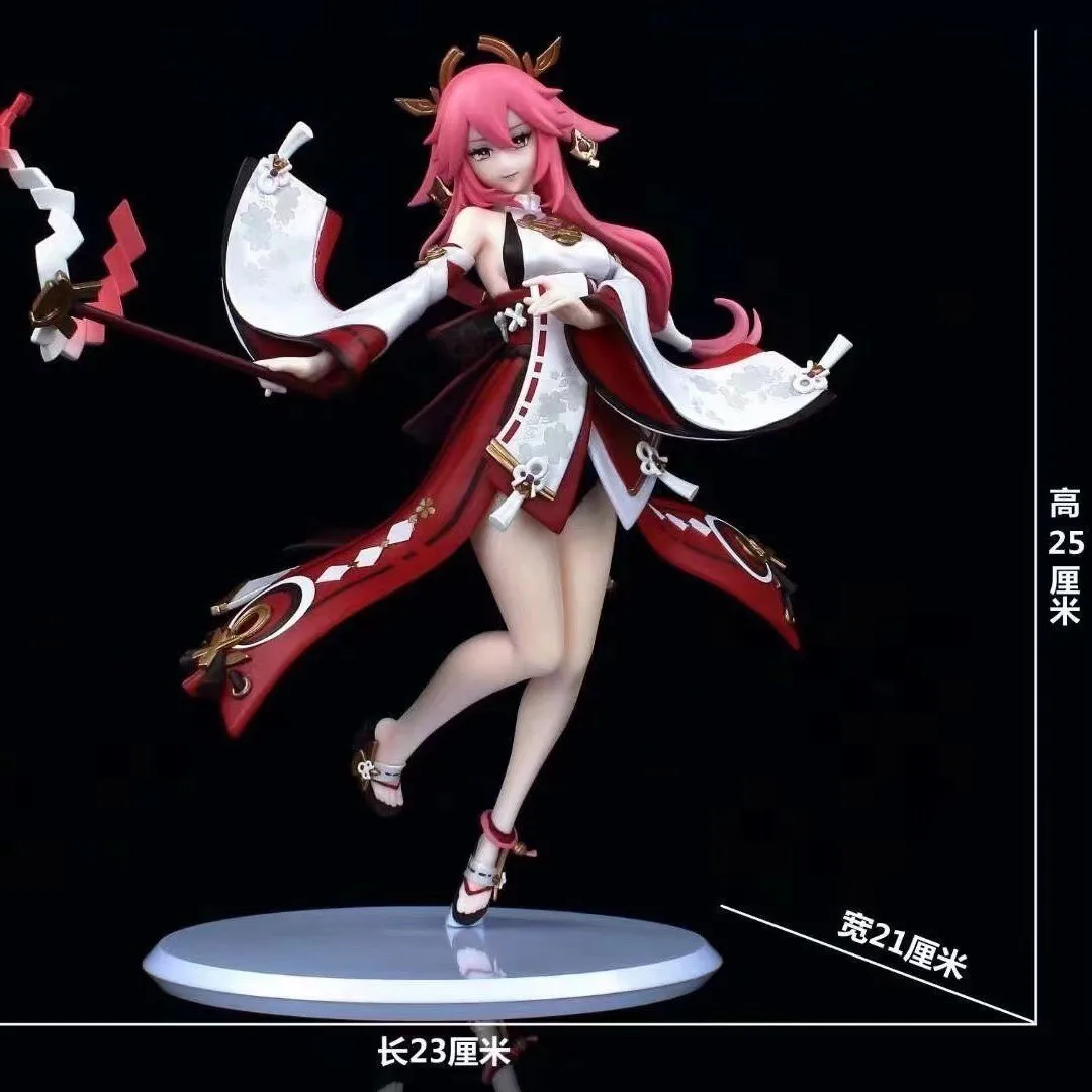 25 см аниме модель Genshin Impact Yae Miko фигурка Inazuma City Grand Narukami Shrine куклы игрушки подарок