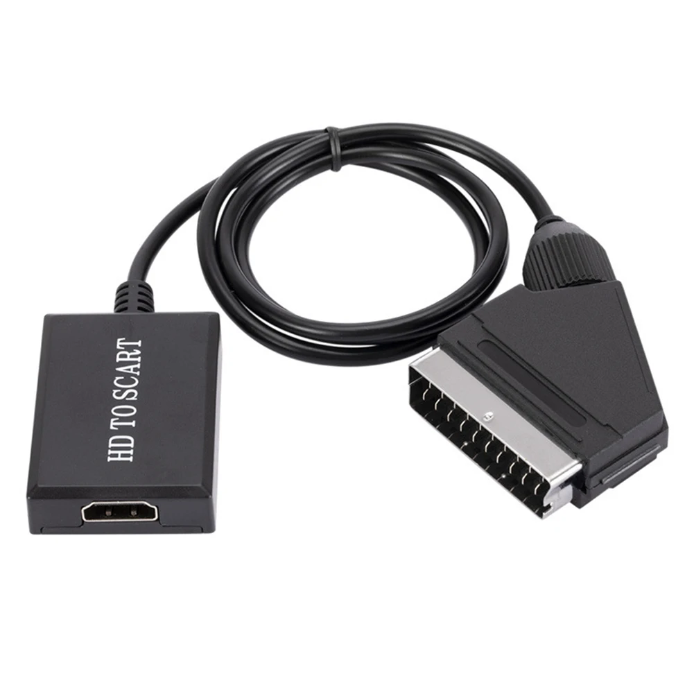 HDMI-совместимый кабель Scart портативный 720P / 1080P видео аудио адаптер
