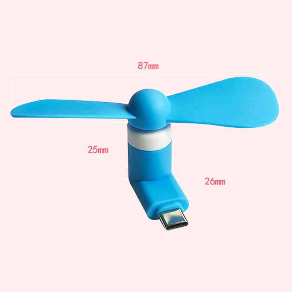 Оригинальный портативный мини-вентилятор Micro USB 5 В 1 Вт стандартный USB-тестер для