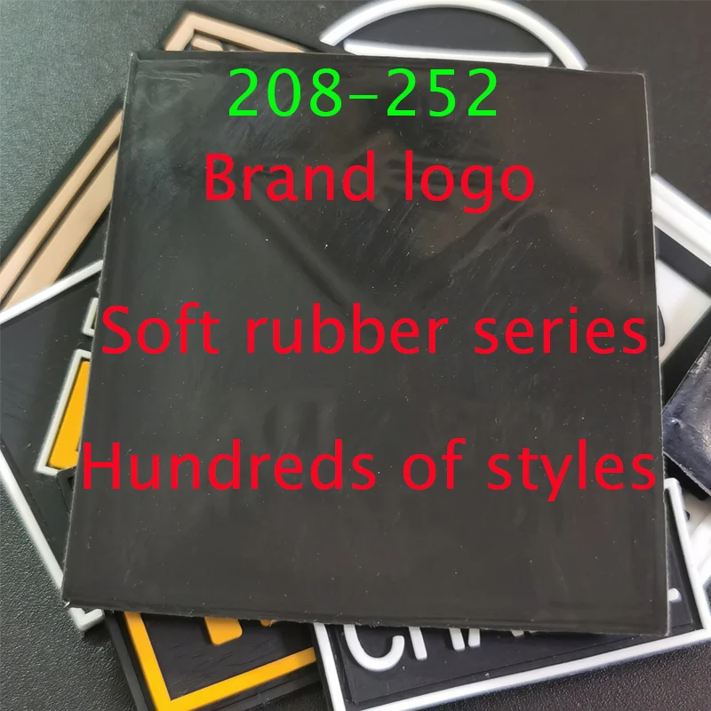

European and American brands logo PVC rubber patch badge DIY jacket backpack down jacket decorative soft rubber series patch