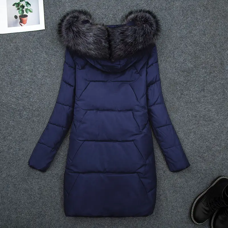 Winter Coat Female Jacket New 2023 Hooded Parka Warm Big Fur Winter Jacket Women Wadded Ladies Plus size 6XL Women's down jacket