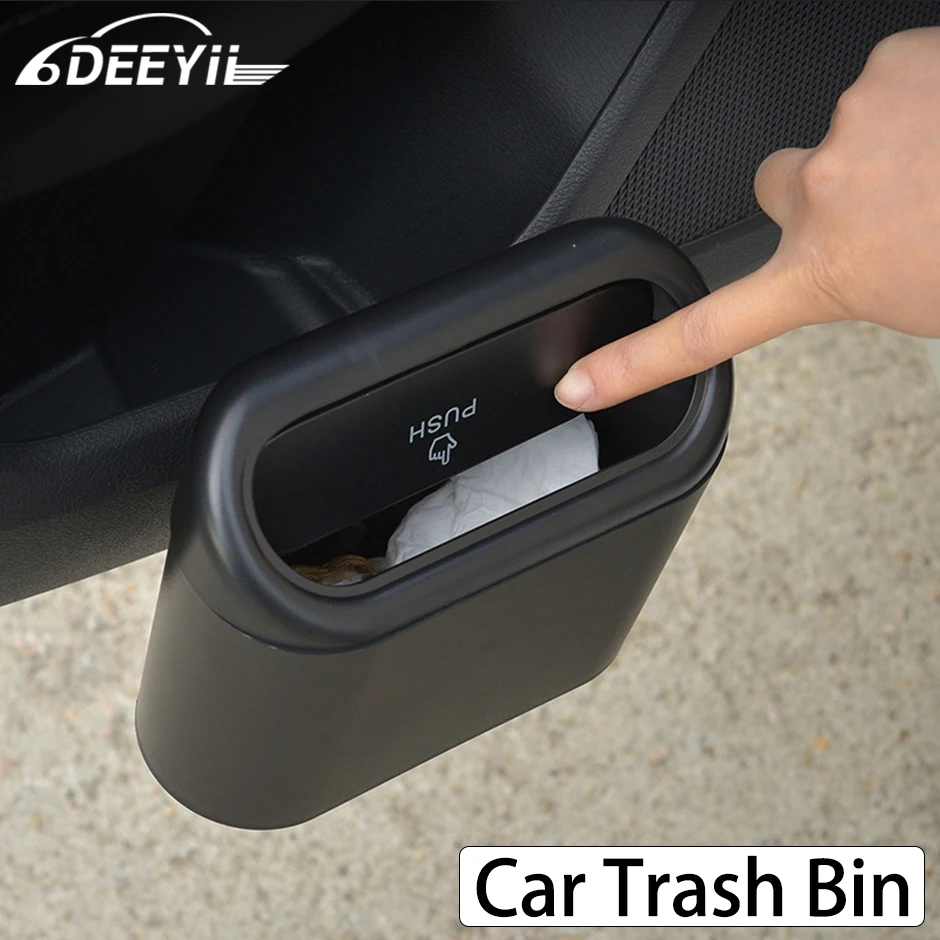 

Подвесная мусорная корзина для автомобиля, контейнер для хранения мусора и пыли в транспортном средстве, квадратная корзина для мусора из А...