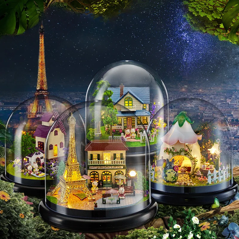 

Diy Small House Model Micro-landscape Handmade Creative Gifts Miniature Landscape Ornaments Decorate Birthday Gift For Girls