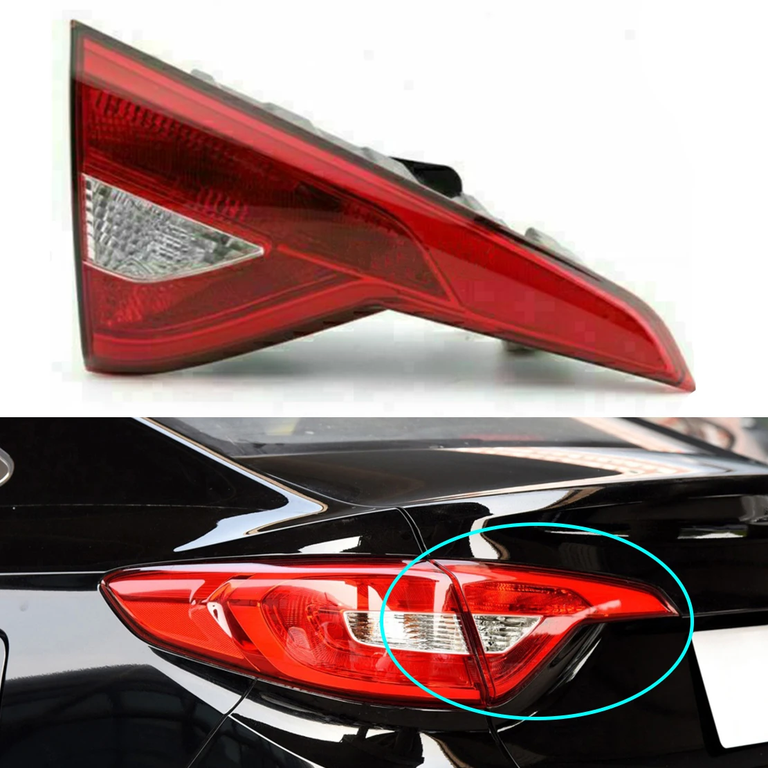 

Car Rear Left Inner Tail Light Brake Lamp 92403C2000 HY2802124C Fit for Hyundai Sonata 2015 2016 2017