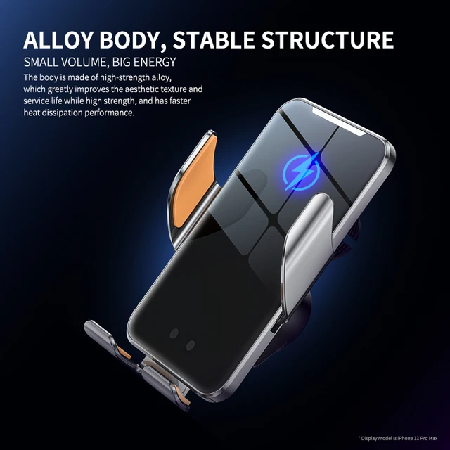 100W Wireless Car Charger Magnetic Auto Car Phone Holder Mount For iPhone 14 13 12 X Samsung Infrared Fast Car Charging Stand 5