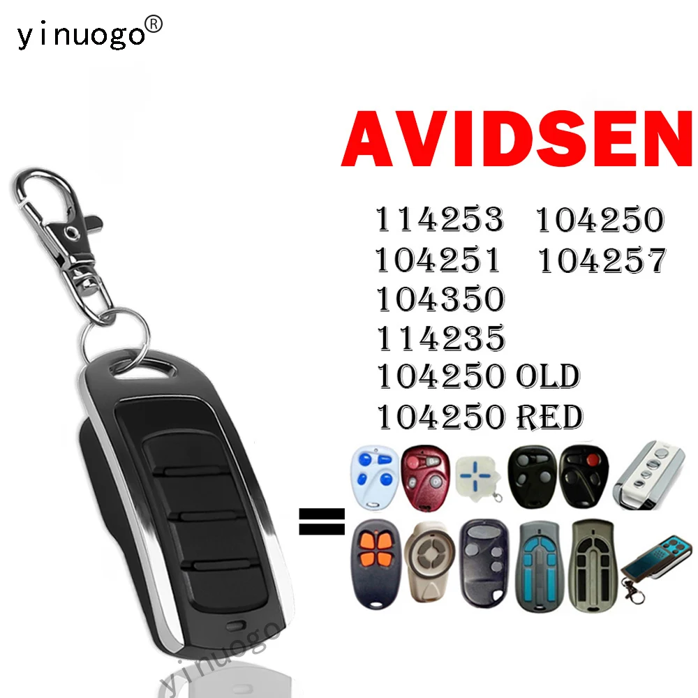 

AVIDSEN 114253 104250 104251 104257 104350 114235 Garage Door Opener AVIDSEN Remote Control 433mhz Rolling Code and Fixed Code