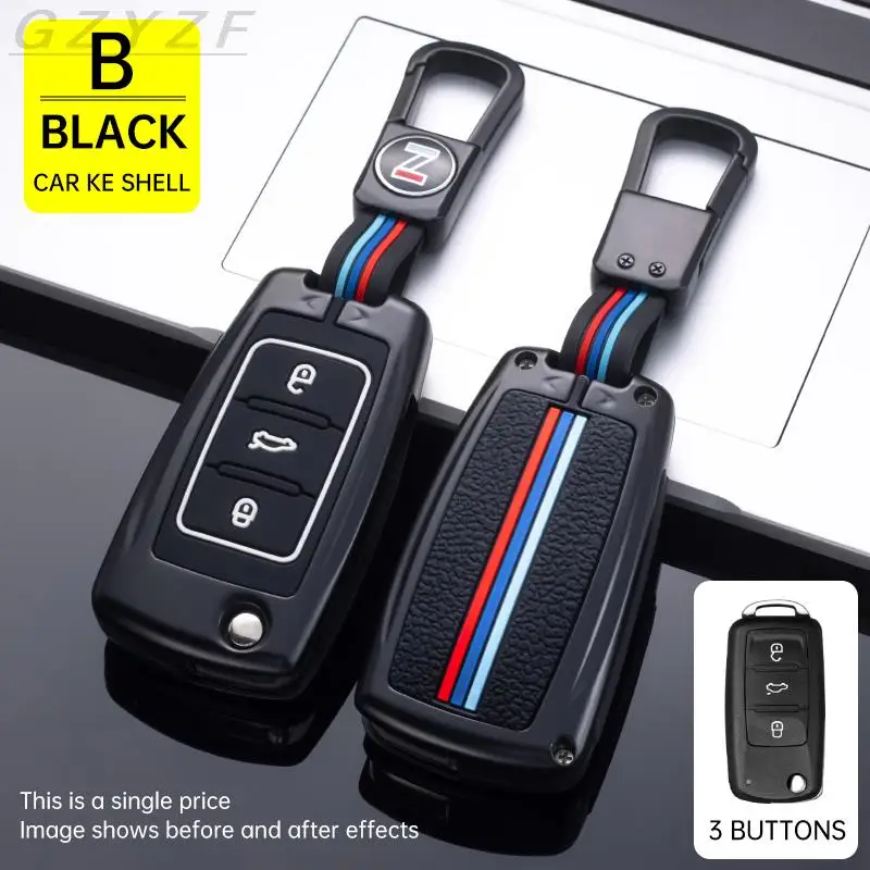 

Car Key Case Cover Bag For Volkswagen VW Golf 3 4 5 6 Mk4 Mk6 Passat B5 B6 B7 B8 CC Polo Tiguan Mk2 Touran Jetta 6 Bora Mk6