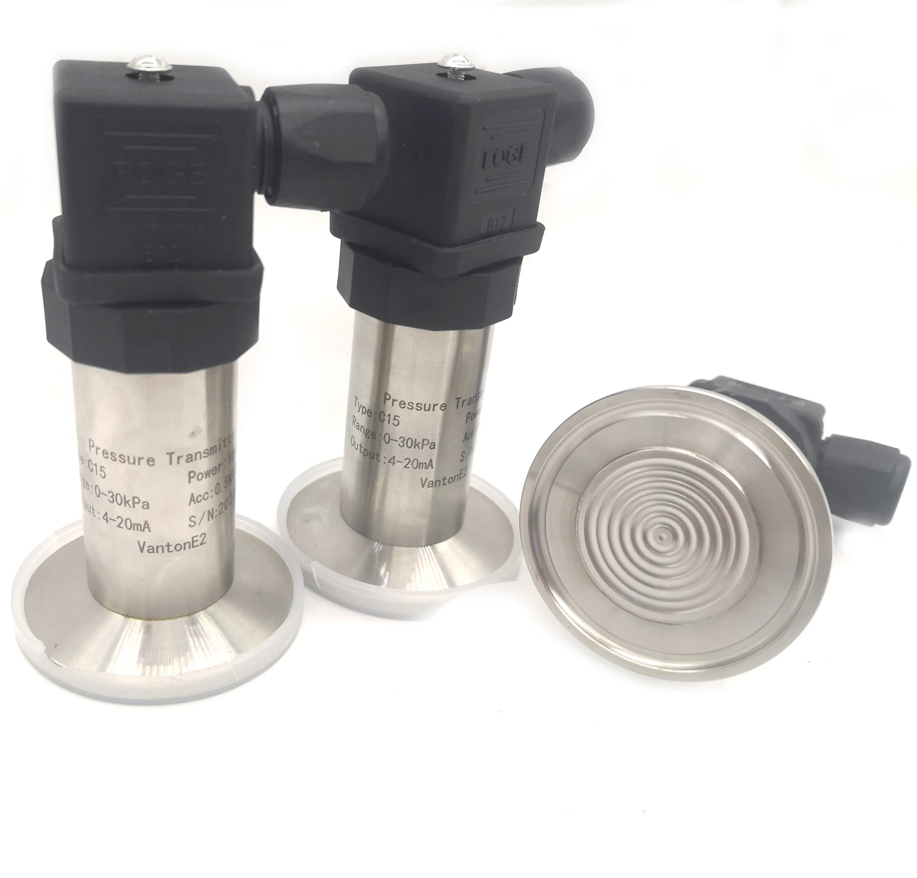 Good quality Flush diaphragm pressure transmitter with 1.5" clamp QYB180