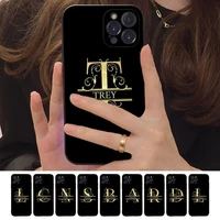 initial letter a z fashion phone case for iphone 13 11 8 7 6 6s plus x xs max 5 5s se 2020 xr 11 pro diy funda