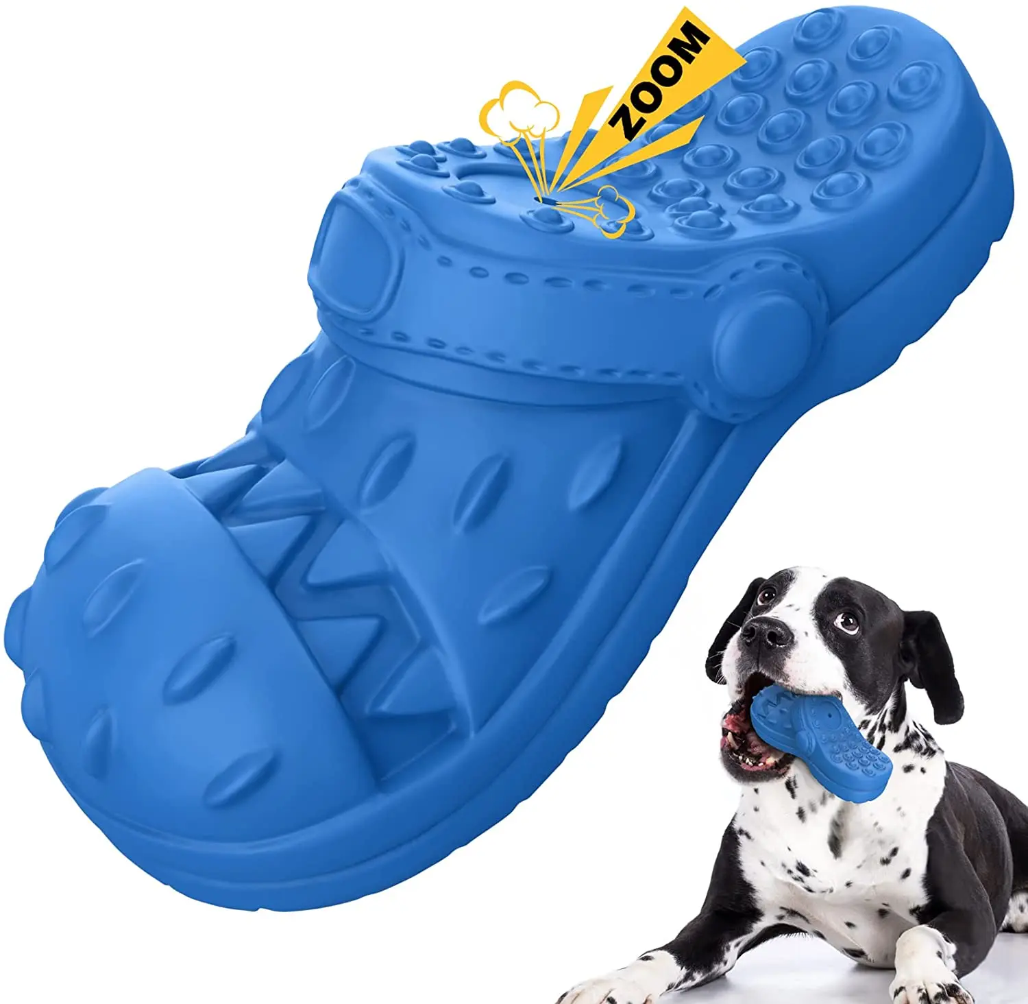 

MASBRILL Dog Toys Aggressive Chewers Natural Rubber Dog Toy for Medium Large Breeds Interactive Dog Chew Toys Teeth Cleaning