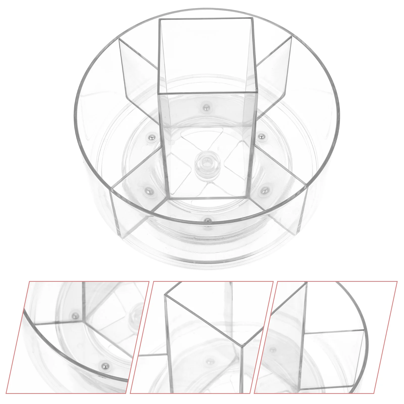 

Makeup Storage Box Rack Organizer Holdercosmetic Rotating Desktop Organizing Turntable Case Container Bathroom Rotatable