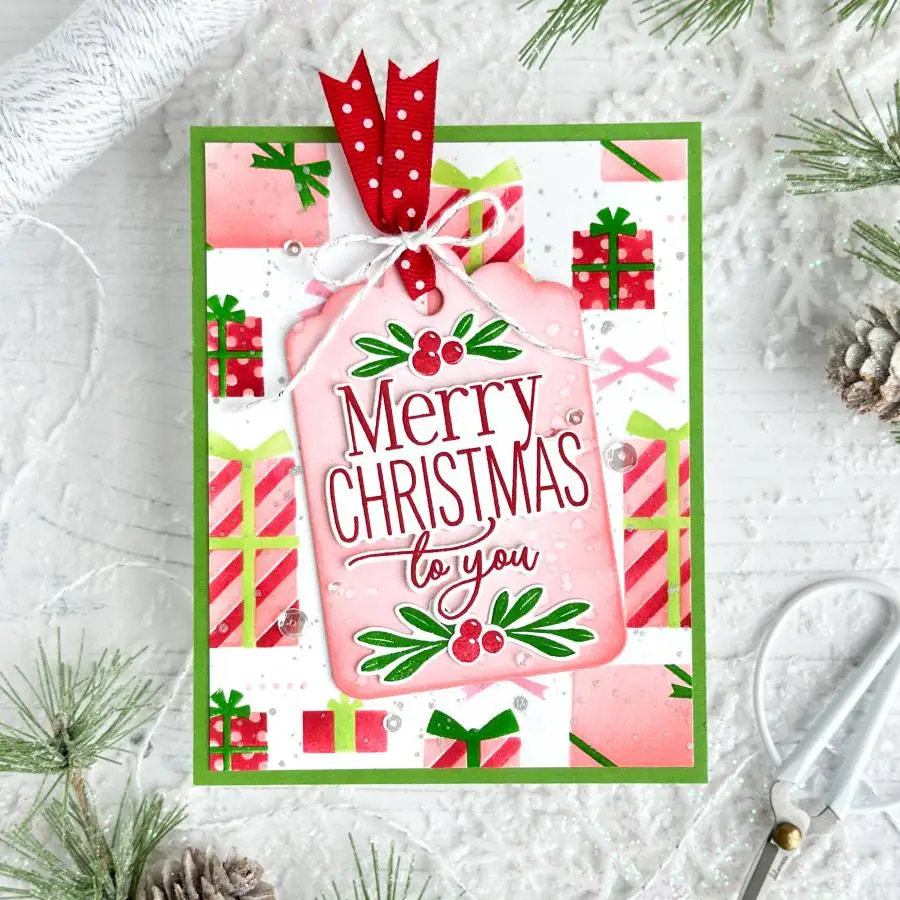 Новинка 2024 Рождественская радость ангельские предложения штампы праздничные